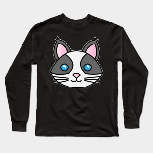 Cat Face 5 - Cat Lover Cats Long Sleeve T-Shirt